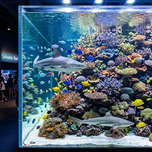 Stunning Saltwater Reef Tank with Sharks & Coral