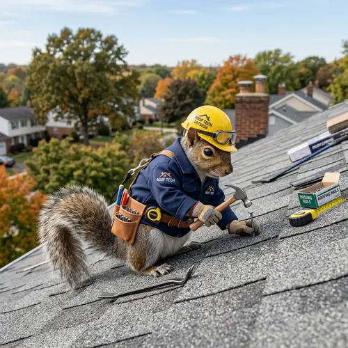 Squirrel in Roofing Uniform