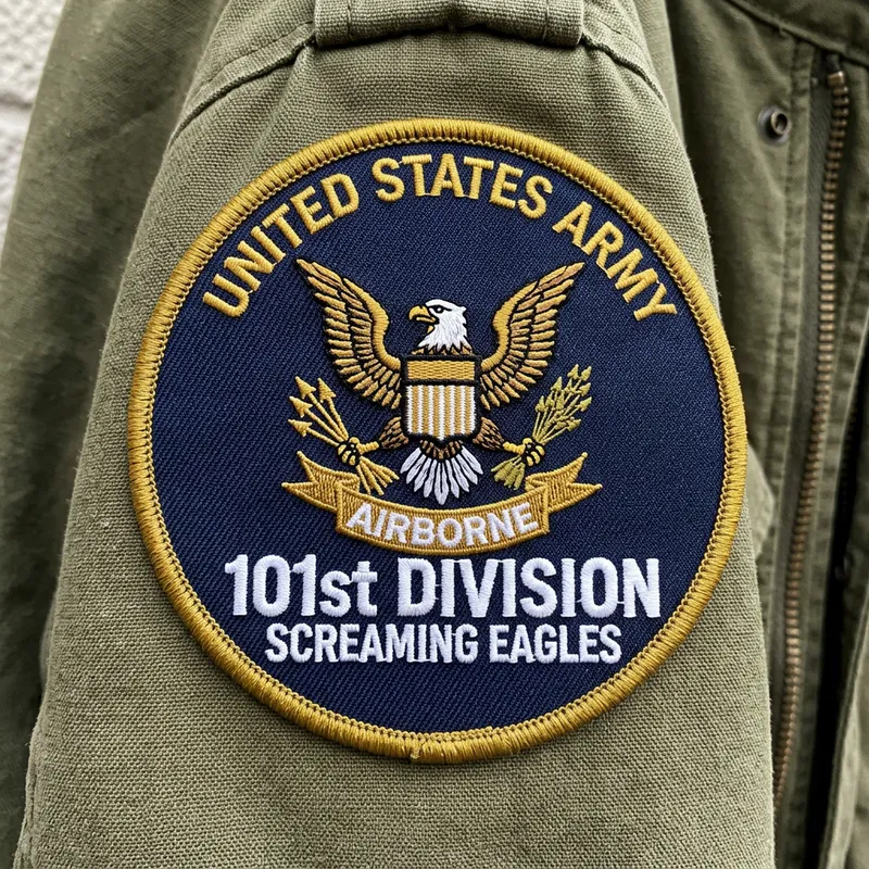 Embroidered Military Eagle Patch - Bold Design