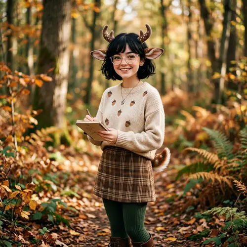 Cute Girl with Fawn Features and Hazel Eyes