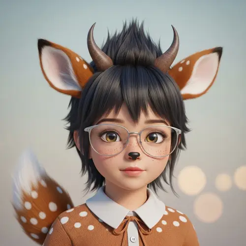 Cute Girl with Fawn Features and Hazel Eyes