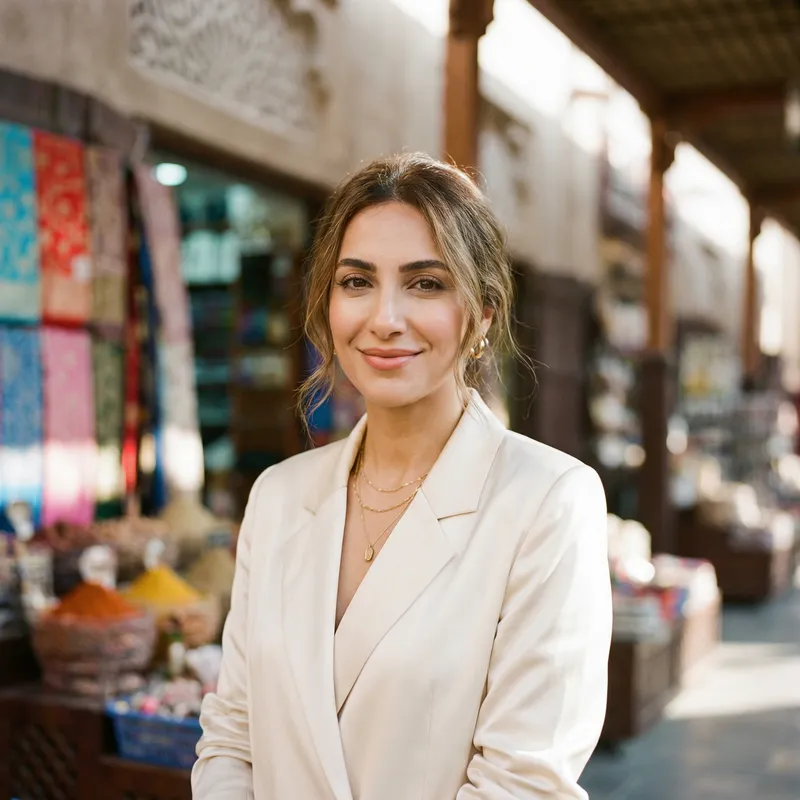 Elegant Modern Woman Portrait - Vibrant Instagram Profile Pic