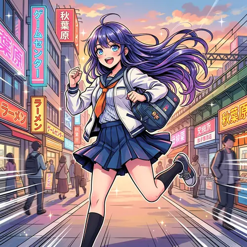 Vibrant Japanese Anime Art Style - Expressive Characters