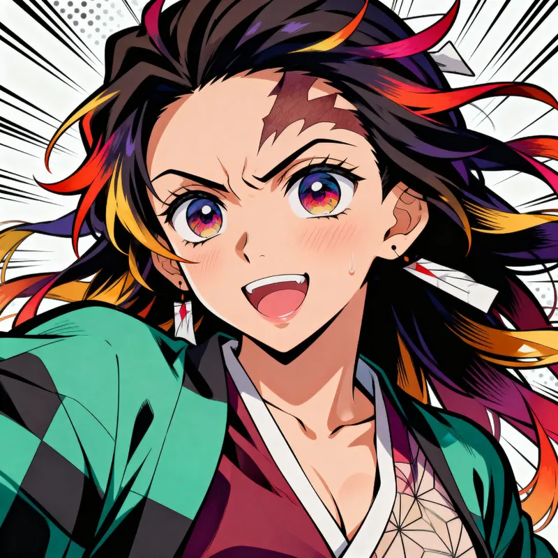 Vibrant Japanese Anime Art Style - Expressive Characters