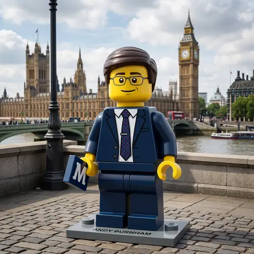 Andy Burnham Lego Minifigure 3D Render