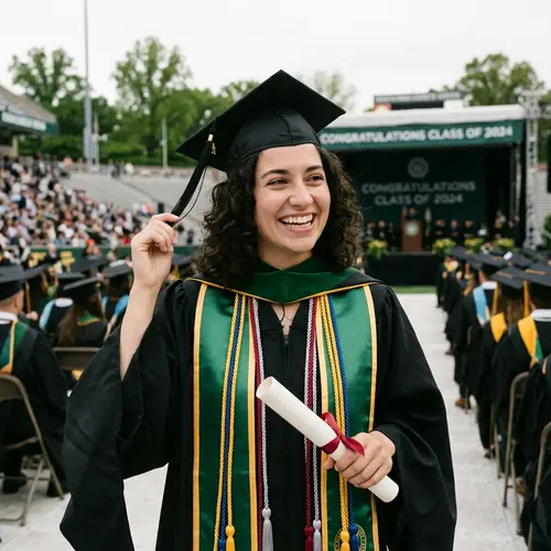 Bachelor's Graduation Cap and Gown