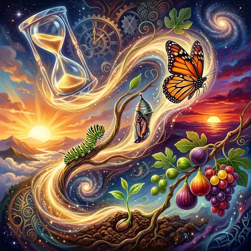 Time Passing Inevitably: Symbolic Evolution Imagery