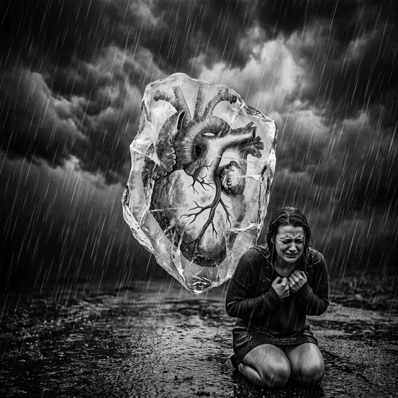 Emotional Suffering: Heart in Ice