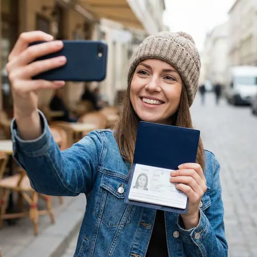Selfie with Passport: Capture Your Travel Memories