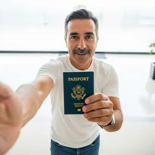 Selfie with Passport: Capture Your Travel Memories
