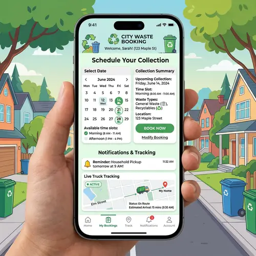 Online Garbage Collection Booking System: User-Friendly Mobile App