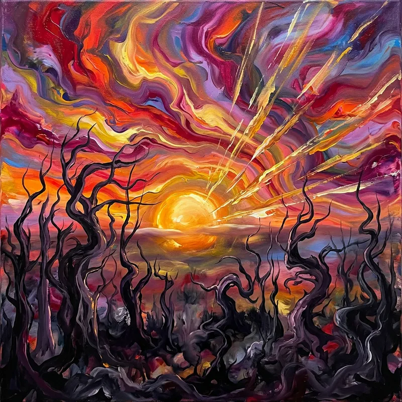 Abstract Sunset - Dream-like Reality in Vibrant Hues