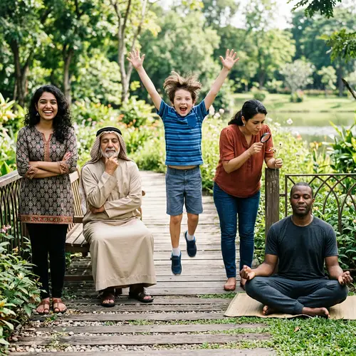 Emotions of Different Personalities Captured in a Row