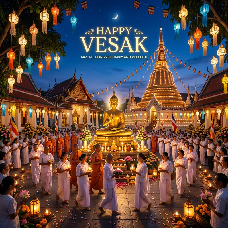 Happy Vesak - Celebrate the Festival of Lights