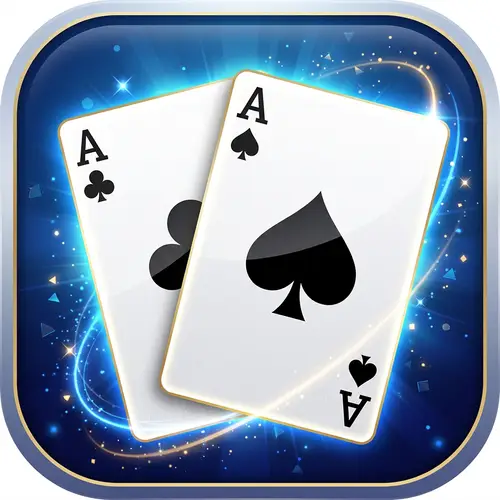 Game Icon Featuring Two White Cards