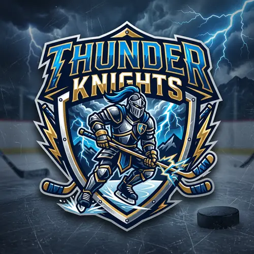 Thunder Knights Hockey Logo | Unique Team Designs