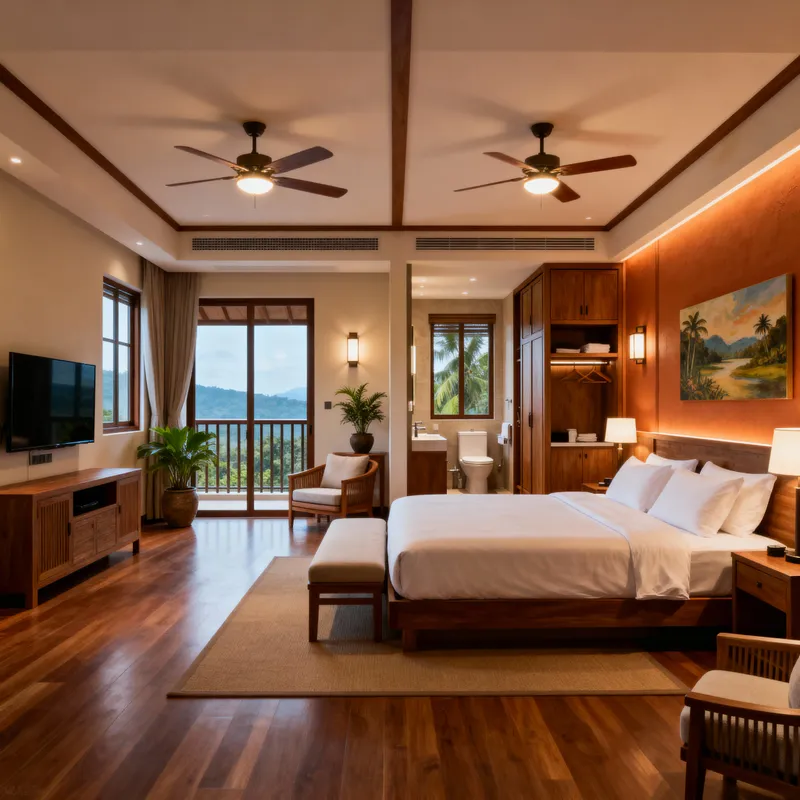 Modern Resort Layout Design for Premium Rooms