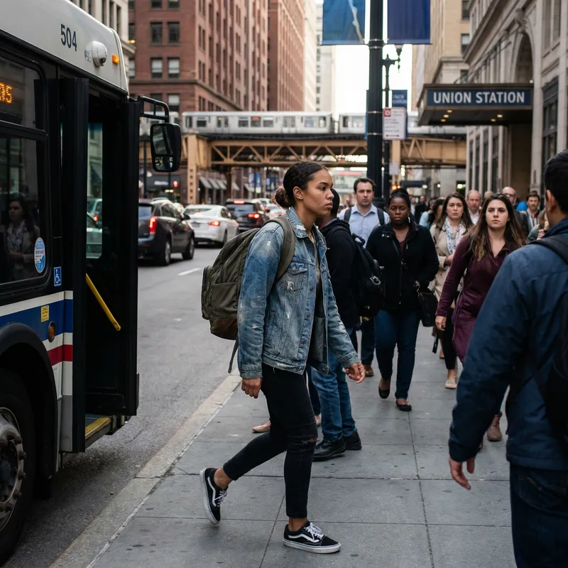 Girl in Transit: Diversity in Urban Setting