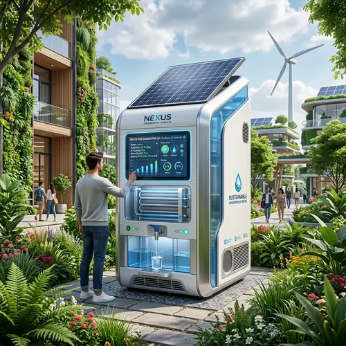 Futuristic Atmospheric Water Generator for Sustainability