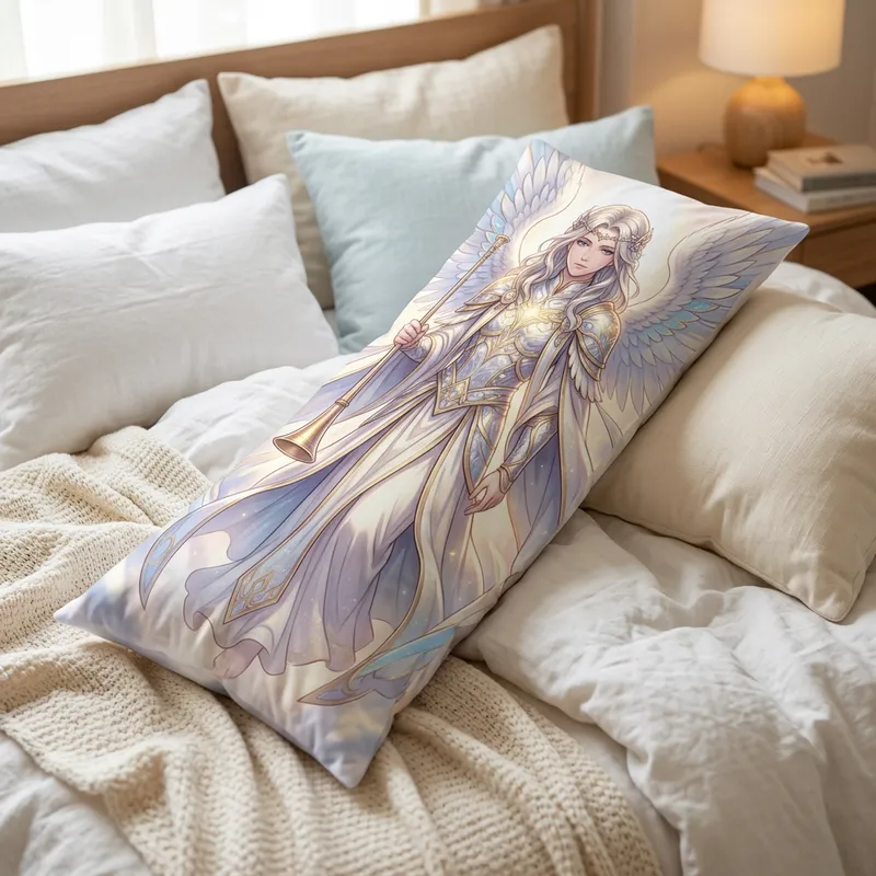 Archangel Gabriel Body Pillow Design - Unique and Serene