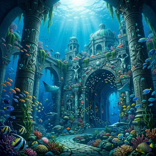 Atlas Underwater Palace: A Mythical Ocean Realm
