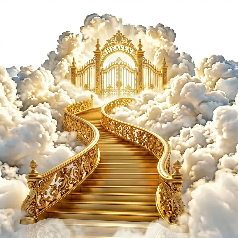 Golden Staircase to Heaven Image