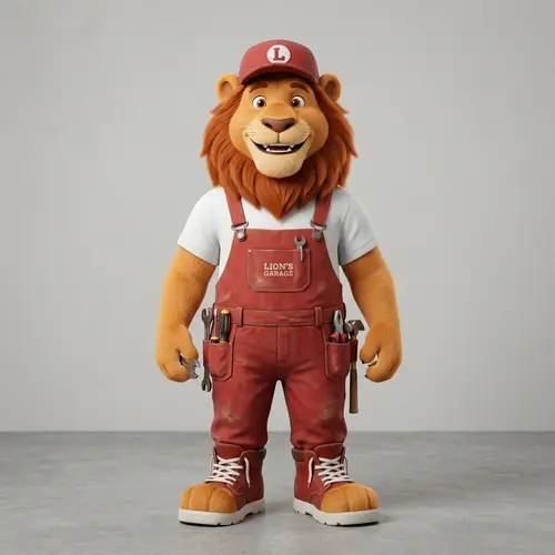 3D Lion Model as Workshop Mascot