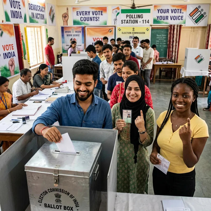 Empowering Indian Youth: Vibrant Voting Scene