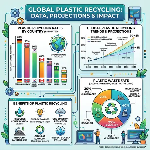 Impressive Plastic Recycling Charts, Tables & Figures | Country Comparison & Future Projections