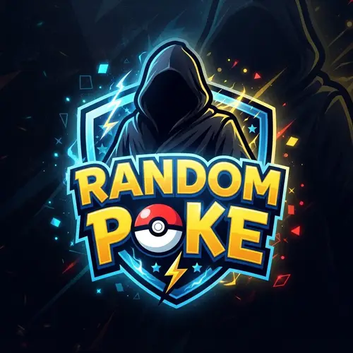 Mysterious Hooded Figure Logo - Random Poke Design