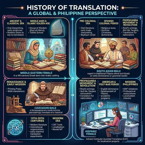 History of Translation: World & Philippines Timeline with Expert Linguists
