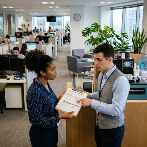 Diverse Interns Engaged in Serious Discussion | Corporate Setting