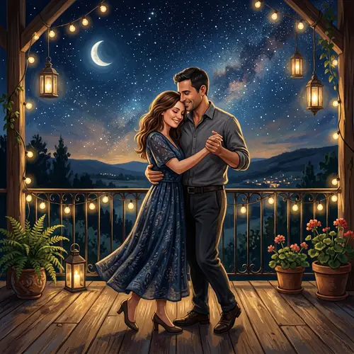Tender Dance Under the Stars: A Wedding Anniversary