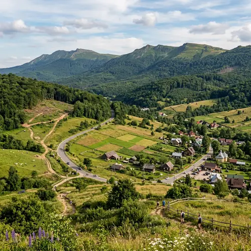 Human Impact on Bieszczady Mountains Landscape