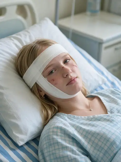 Injury Recovery in Hospital Bed - Care and Healing
