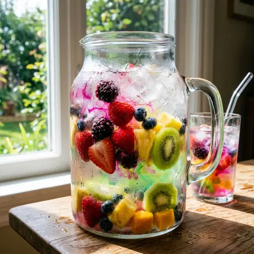 Refreshing Frozen Fruits Water Infusion