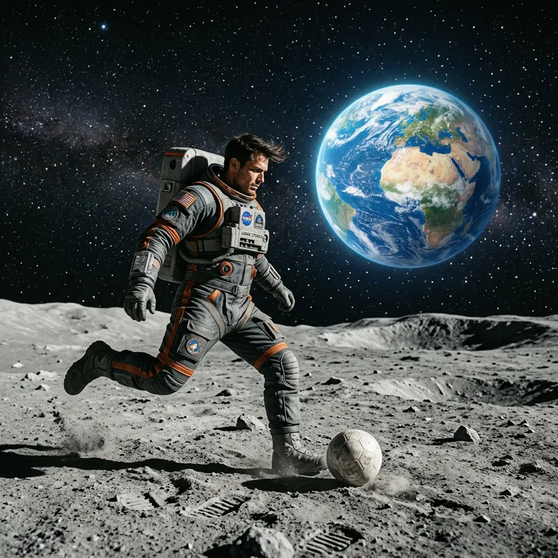 Cristiano Ronaldo on Moon: Stunning Earthly Perspective | Website Name