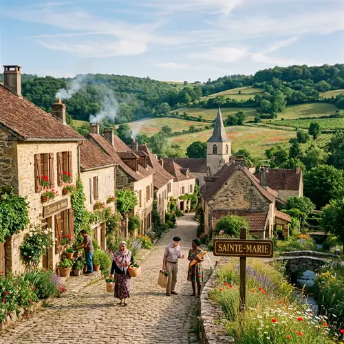Explore the Enchanting Sainte-Marie Village in French Countryside