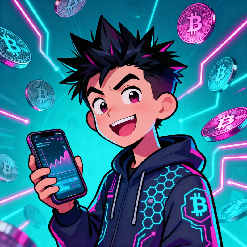 Crypto Influencer Cartoon Portrait