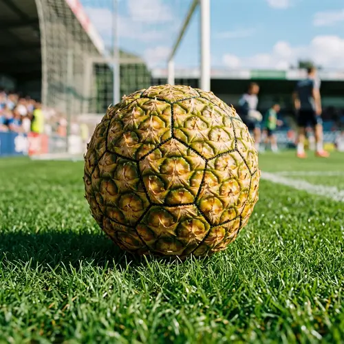 Unique Soccer Ball with Pineapple Texture