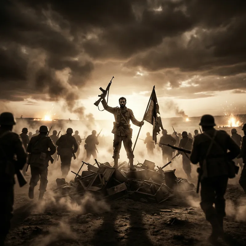 Valiant Soldier's Courageous Final Stand Amid Overwhelming Odds Valiant Soldier's Courageous Final Stand Amid Overwhelming Odds