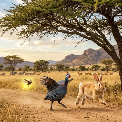 Playful Friends in the South African Savanna