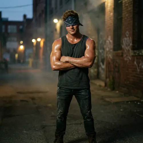 Powerful and Confident Male Character with Blue Eyes | Mystique