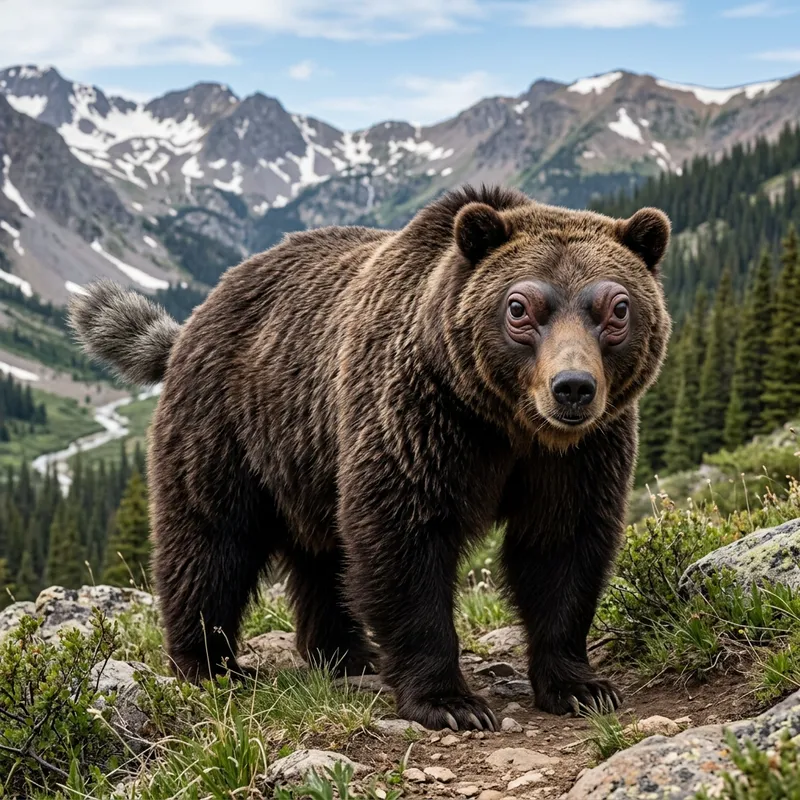 Marmot-Tailed Bear with Hippopotamus Eyes