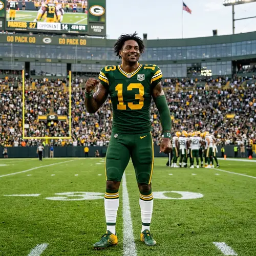 Green Bay Packers Player No. 13 Photo