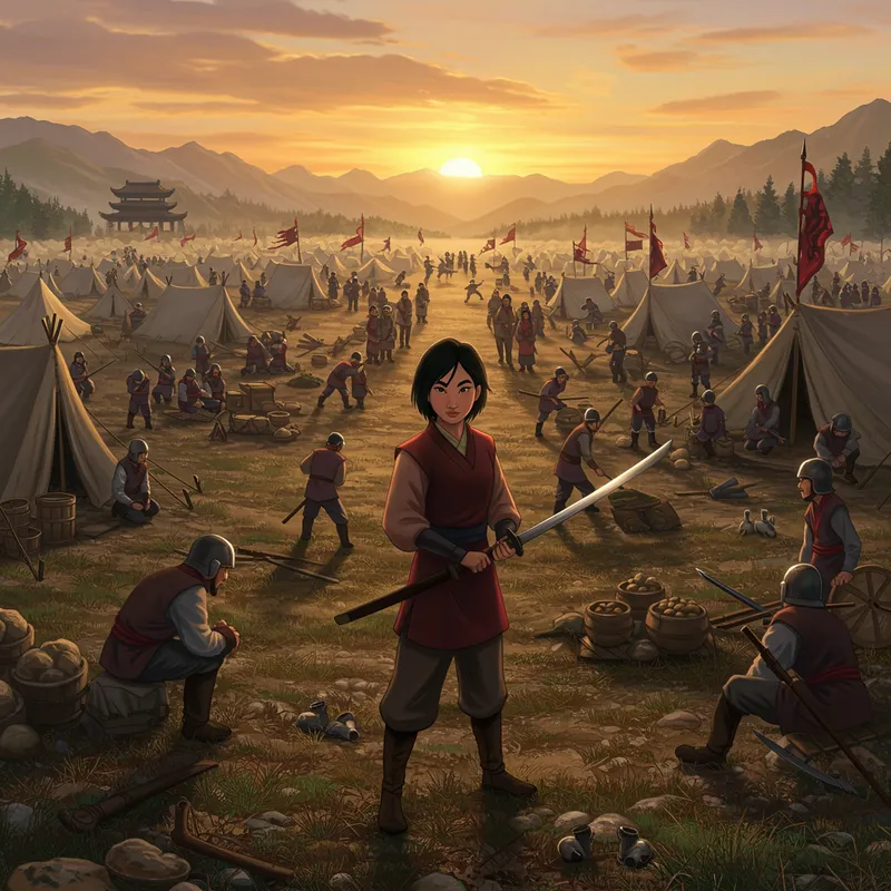 Mulan's Military Camp: A Journey into Valor