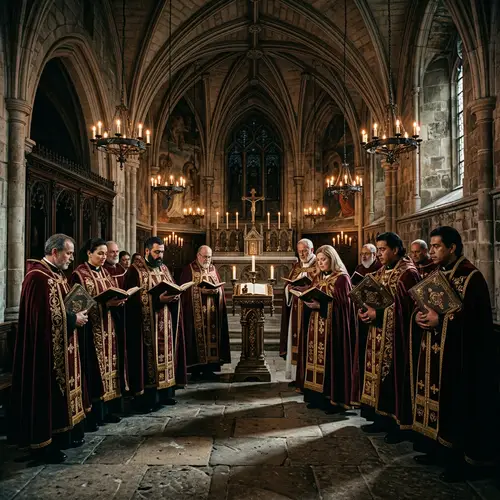 Unitologists Gathered in Gothic Chapel