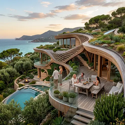 AI-Designed Villa in Bioarchitecture for 5 People