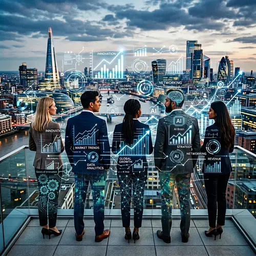 Diverse Business Group Contemplating Cityscape | Industry Connection