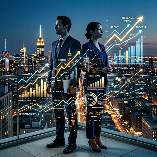 Urban Grandeur Business Performance - Male Female Businessperson